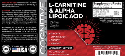 Cognitive L-Carnitine & Alpha Lipoic Acid