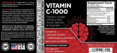 COGNITIVE-VITAMINC-1000-COMPLEX-60-TABLETS-LABEL COGNITIVE-VITAMINC-1000-COMPLEX-60-TABLETS-LABEL